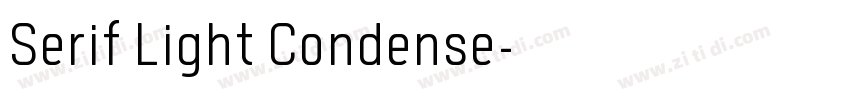 Serif Light Condense字体转换